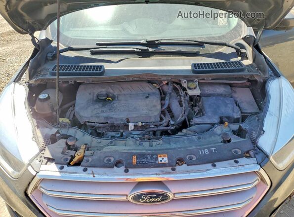 1FMCU0GD9JUA55367 2018 FORD ESCAPE Gray უკანა სალონის ხედი