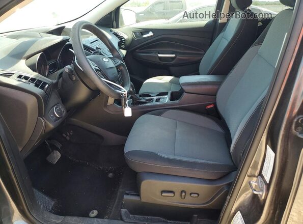 1FMCU0GD9JUA55367 2018 FORD ESCAPE Gray წინა სალონის ხედი