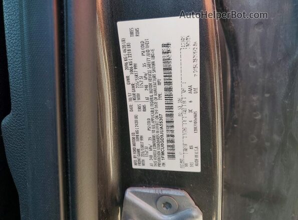 1FMCU0GD9JUA55367 2018 FORD ESCAPE Gray ძრავის განყოფილების ხედი