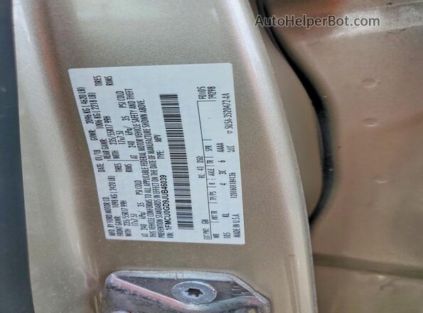 1FMCU0GD9JUB46039 2018 FORD ESCAPE Tan VIN sticker view