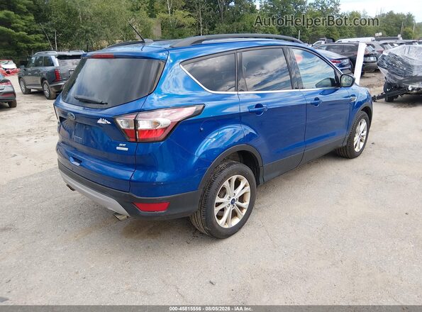 1FMCU0GD9JUB75430 2018 FORD ESCAPE Blue Задня права чверть