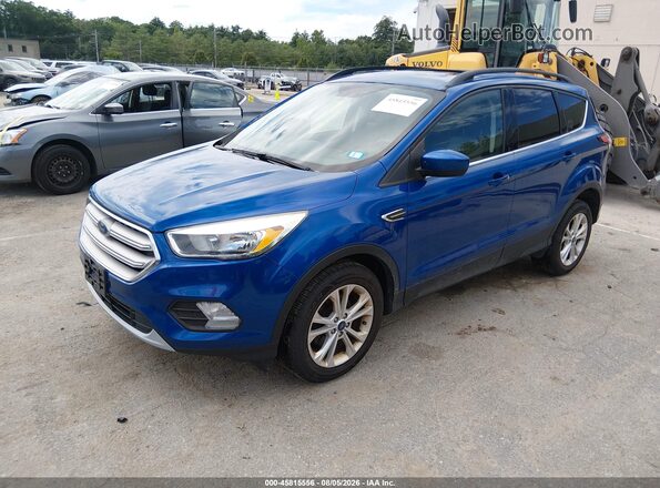 1FMCU0GD9JUB75430 2018 FORD ESCAPE Blue Передня ліва чверть