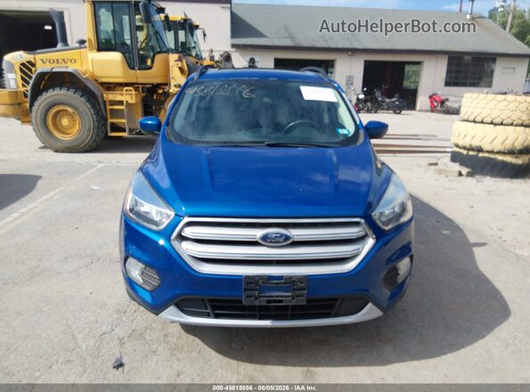 1FMCU0GD9JUB75430 2018 FORD ESCAPE Blue Вид щитка приладів