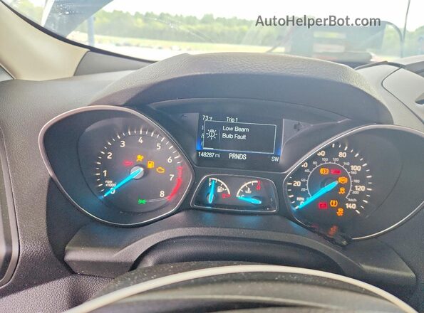 1FMCU0GD9JUC88410 2018 FORD ESCAPE Blue Widok zestawu wskaźników