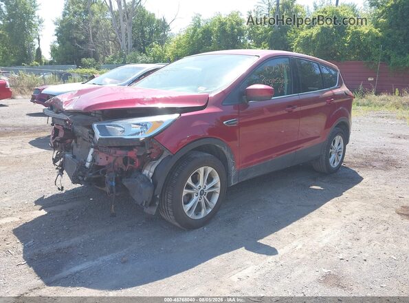 1FMCU0GD9KUB98255 2019 FORD ESCAPE Red წინა მარცხენა ხედი სამი მეოთხედიდან