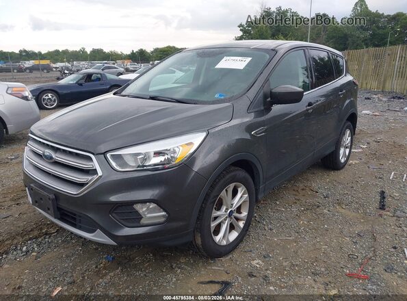 1FMCU0GDXHUE38969 2017 FORD ESCAPE Gray წინა მარცხენა ხედი სამი მეოთხედიდან