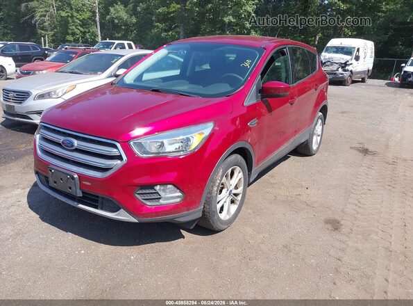 1FMCU0GDXHUE65735 2017 FORD ESCAPE Red წინა მარცხენა ხედი სამი მეოთხედიდან