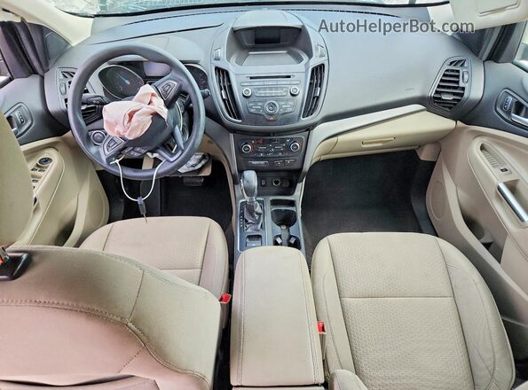 1FMCU0GDXJUA41509 2018 FORD ESCAPE Beige Dashboard view