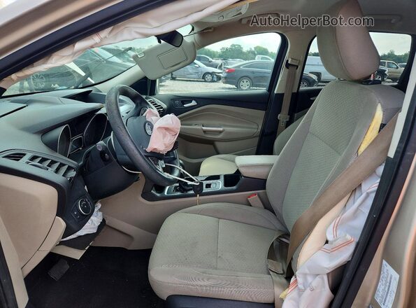1FMCU0GDXJUA41509 2018 FORD ESCAPE Beige Front interior view