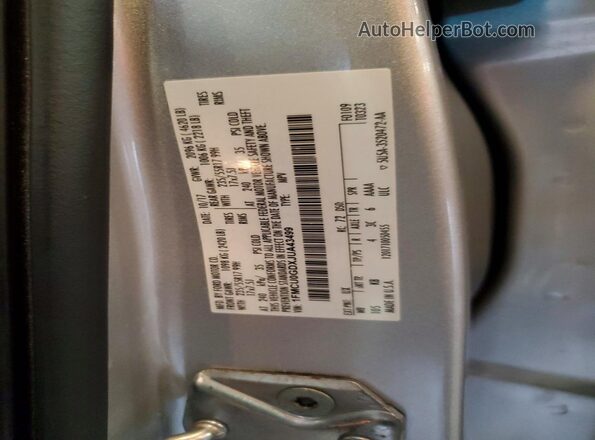 1FMCU0GDXJUA43499 2018 FORD ESCAPE Gray Вид наклейки з VIN-кодом