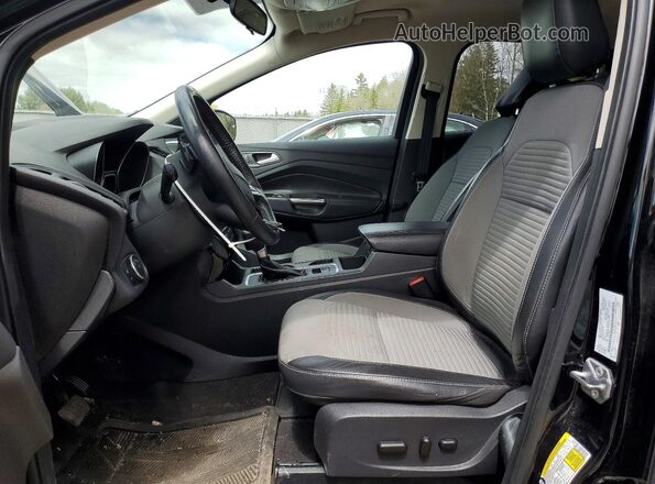 1FMCU0GDXJUB63450 2018 FORD ESCAPE Black წინა სალონის ხედი