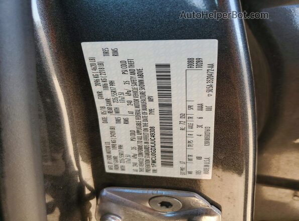 1FMCU0GDXJUC49308 2018 FORD ESCAPE Gray Widok komory silnika