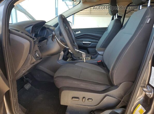 1FMCU0GDXJUC49308 2018 FORD ESCAPE Gray Widok wnętrza z przodu