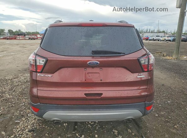 1FMCU0GDXJUC95205 2018 FORD ESCAPE Burgundy უკანა ხედი
