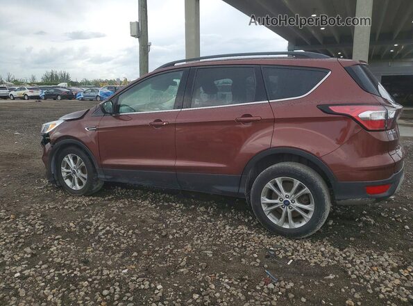 1FMCU0GDXJUC95205 2018 FORD ESCAPE Burgundy უკანა მარცხენა
