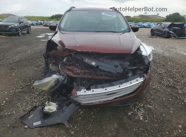 1FMCU0GDXJUC95205 2018 FORD ESCAPE Burgundy წინა ხედი