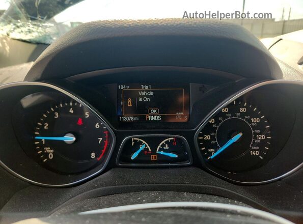 1FMCU0GDXKUC25768 2019 FORD ESCAPE Gray ხელსაწყოთა პანელის ხედი
