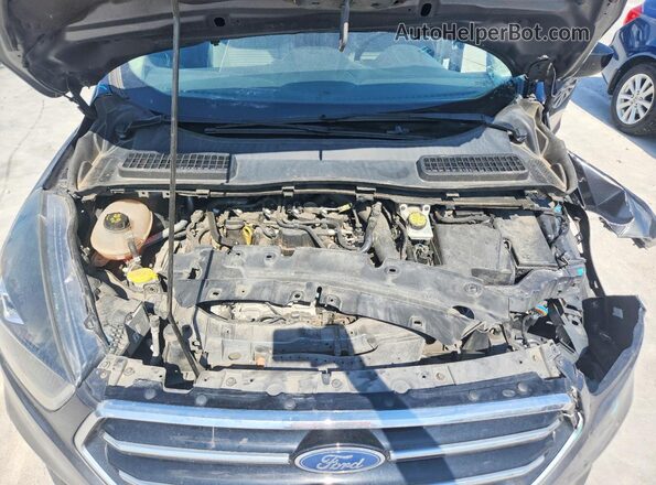 1FMCU0GDXKUC25768 2019 FORD ESCAPE Gray ძრავის განყოფილების ხედი