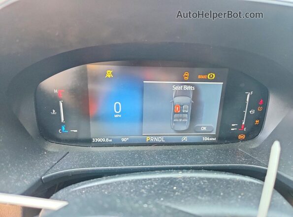 1FMCU0GN0RUB55975 2024 FORD ESCAPE White Вид щитка приладів