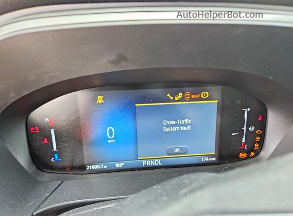1FMCU0GN3SUB49173 2025 FORD ESCAPE White Vista del cuadro de instrumentos