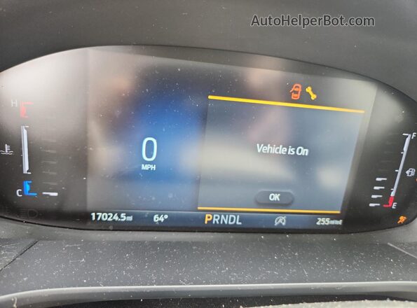 1FMCU0GN6PUB37753 2023 FORD ESCAPE White Vista del cuadro de instrumentos