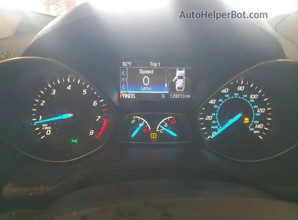 1FMCU0GX0GUC55959 2016 FORD ESCAPE Blue Widok zestawu wskaźników