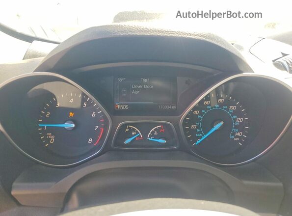 1FMCU0GX1GUB67017 2016 FORD ESCAPE Черный Вид щитка приборов