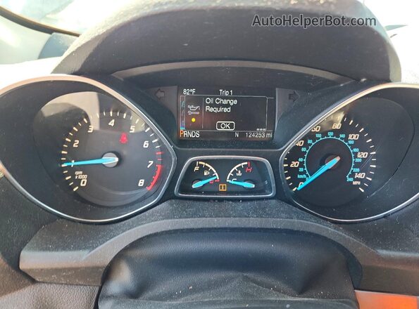 1FMCU0GX1GUC55663 2016 FORD ESCAPE Black Vista del cuadro de instrumentos