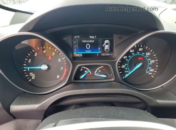 1FMCU0GX4GUC83036 2016 FORD ESCAPE White Սարքավորումների վահանակի տեսք