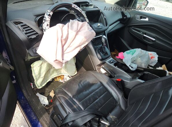 1FMCU0GX5GUB95094 2016 FORD ESCAPE Blue Вид панелі приладів