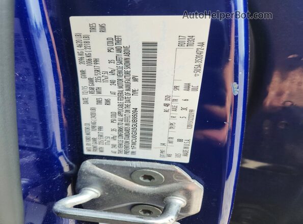 1FMCU0GX5GUB95094 2016 FORD ESCAPE Blue Вид наклейки з VIN-кодом
