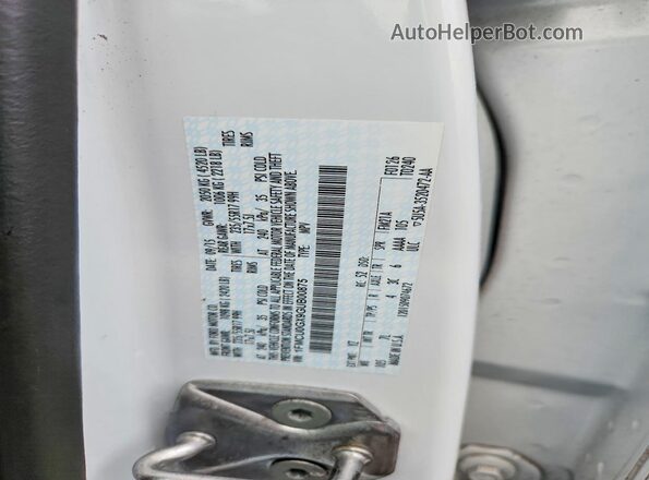 1FMCU0GX9GUB00875 2016 FORD ESCAPE White Vista interior de 360 grados