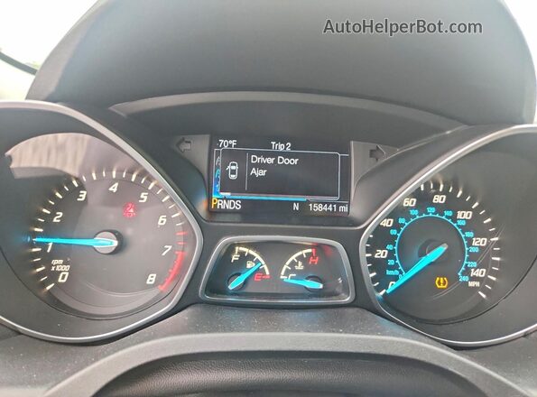 1FMCU0GX9GUB68450 2016 FORD ESCAPE White Вид щитка приладів