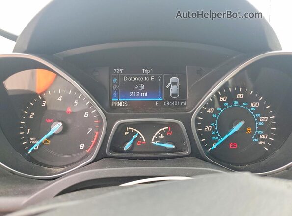 1FMCU0GXXGUB73754 2016 FORD ESCAPE Синий Вид щитка приборов