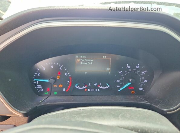1FMCU0H62LUB02984 2020 FORD ESCAPE Silver Вид щитка приладів