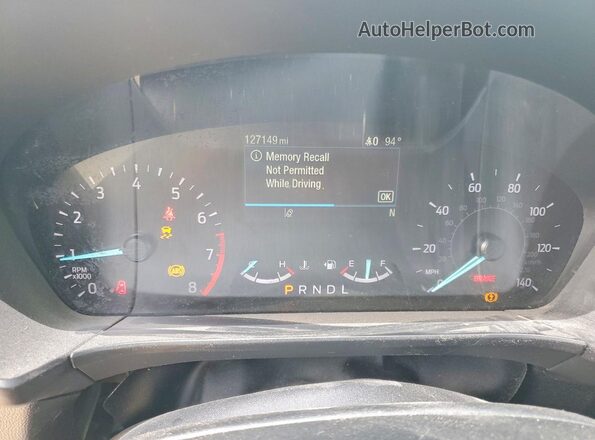 1FMCU0H62LUB22250 2020 FORD ESCAPE Gray Vista del cuadro de instrumentos