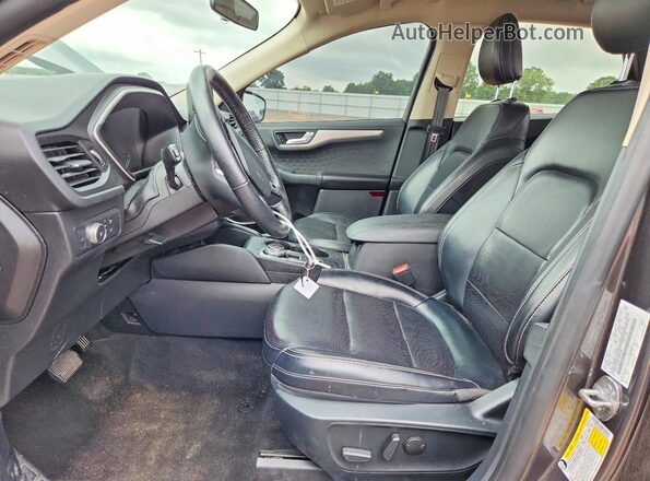 1FMCU0H64LUB25084 2020 FORD ESCAPE Charcoal წინა სალონის ხედი