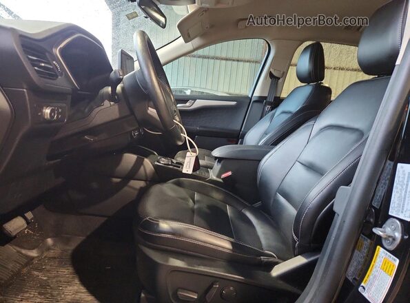 1FMCU0H67LUB30277 2020 FORD ESCAPE Black Widok wnętrza z przodu