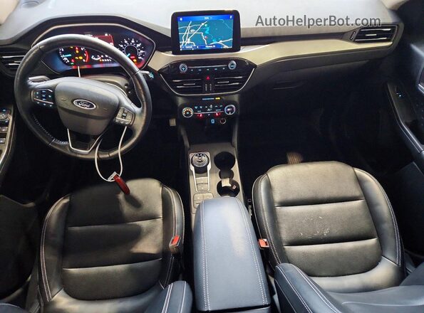 1FMCU0H67LUB30277 2020 FORD ESCAPE Black Widok deski rozdzielczej