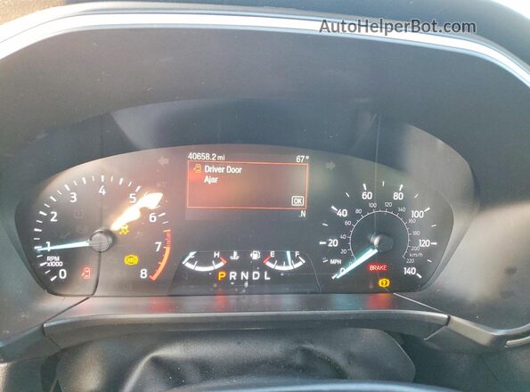 1FMCU0H68LUB98250 2020 FORD ESCAPE Red ხელსაწყოთა პანელის ხედი