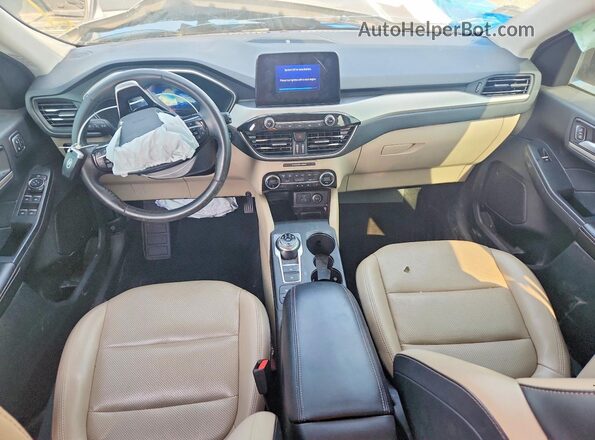 1FMCU0H68MUB05079 2021 FORD ESCAPE Золотой Вид панели приборов