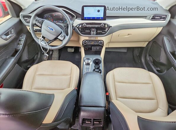 1FMCU0H69MUA96828 2021 FORD ESCAPE Красный Вид панели приборов