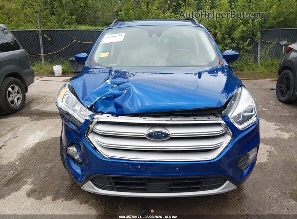 1FMCU0HD2JUB42753 2018 FORD ESCAPE Blue Vista del cuadro de instrumentos