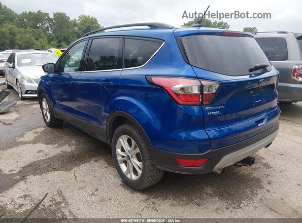 1FMCU0HD2JUB42753 2018 FORD ESCAPE Blue Trasero izquierdo