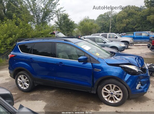 1FMCU0HD2JUB42753 2018 FORD ESCAPE Blue Vista interior trasera