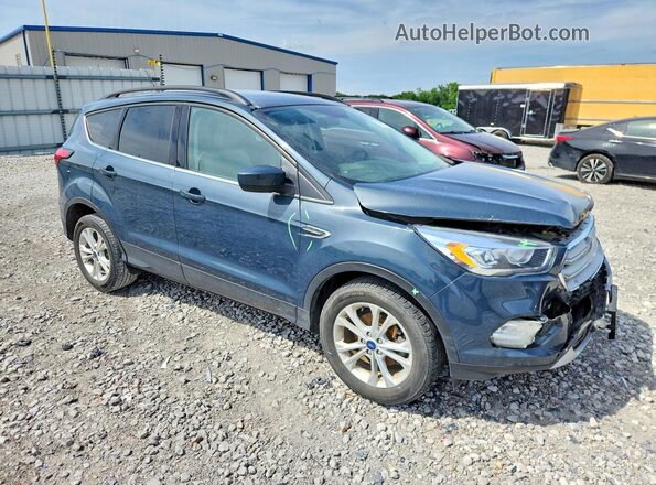 1FMCU0HD2KUA18709 2019 FORD ESCAPE Blue Передня права чверть