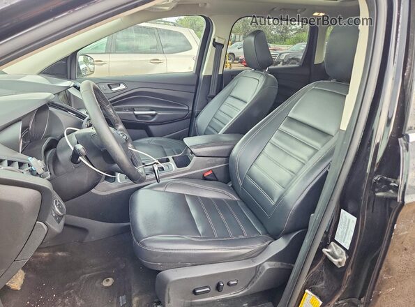 1FMCU0HD2KUC50971 2019 FORD ESCAPE Black Widok wnętrza z przodu