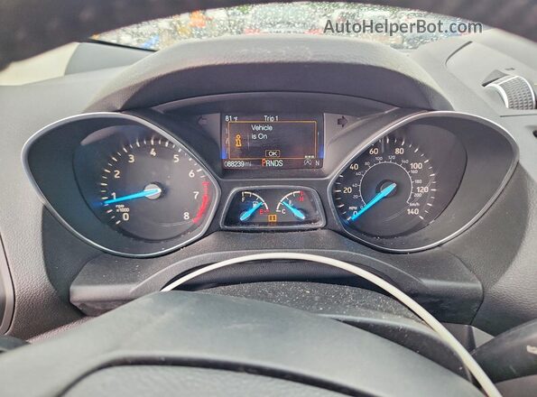 1FMCU0HD2KUC50971 2019 FORD ESCAPE Black Widok zestawu wskaźników