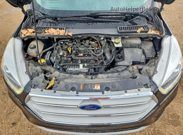 1FMCU0HD2KUC50971 2019 FORD ESCAPE Black Widok komory silnika