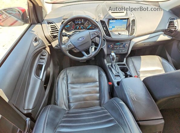 1FMCU0HD3JUB27193 2018 FORD ESCAPE Burgundy წინა პანელის ხედი